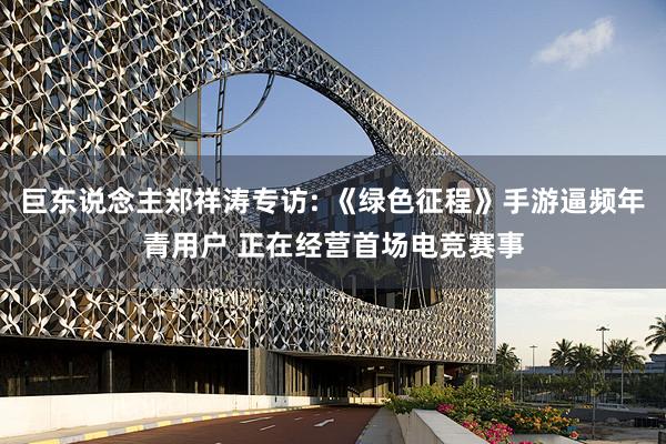 巨东说念主郑祥涛专访: 《绿色征程》手游逼频年青用户 正在经营首场电竞赛事
